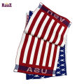 USA Flag 2 in 1 Trendy Stylish Fashion Soft Scarf, Men's And Women' Woolen Winter Muffler. 