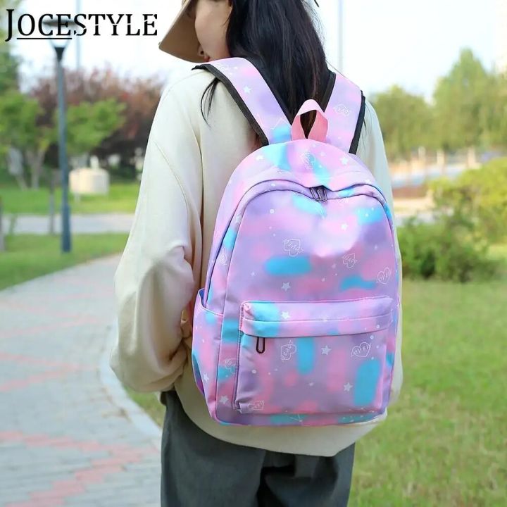 3 s/set Fashion Large Capacity Backpacks Women Nylon Rucksack Casual School Shoulder Bag Lunch Bag Sets for Teens Girls Travel