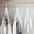 8 Fish Bones Foldable Clothes Dryer Drying Clothing Rack Hangers For Tumble Kids Outdoor Hanging Laundry Stand Telescopic.