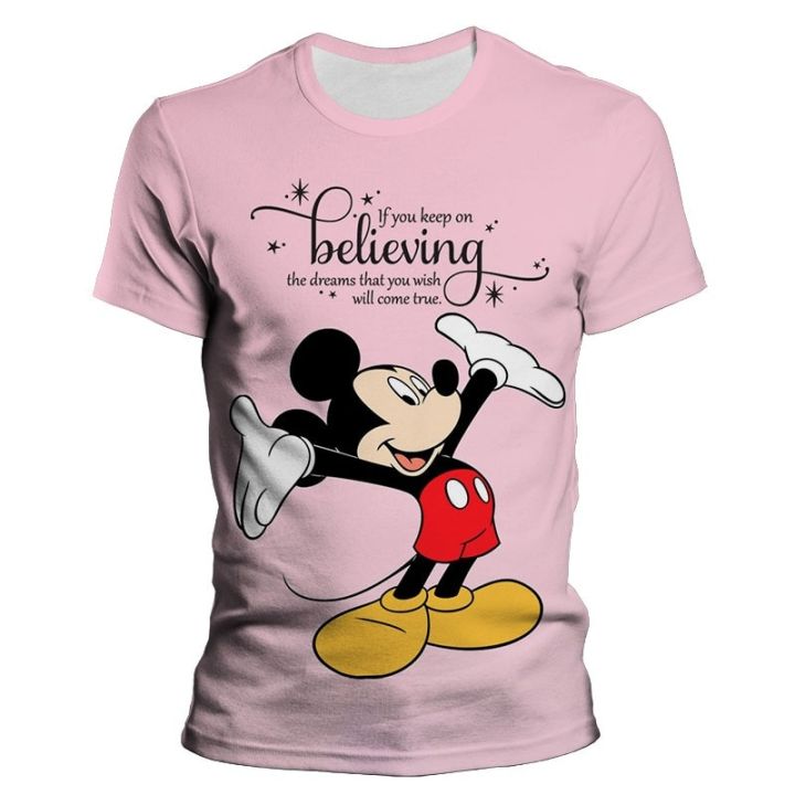 Disney%20Mickey%20Mouse%20Mickey%20Cartoon%203D%20Printing%20Harajuku%20Style%20Men's%20T-shirt%20Men's%20Oversized%20T-shirt%20Loose%20Ton%20Children's%20T-shirt%20-%20Image%208