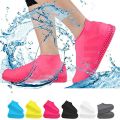 Non-Slip Silicone Rain Boot Shoe Cover Waterproof Reusable Foldable Overshoes With Excellent Elastic. 