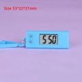 1PC Color Student Mini Electronic Clock Keychain Electronic Oval Watch Digital Table Time Display Clock Hanging Keychain Portabl. 