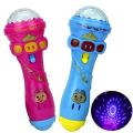 【Happy baby toy store】6 In LED Projection Microphone Flash Microphone Light-emitting children Toys Kids Gift party random 1pcs. 