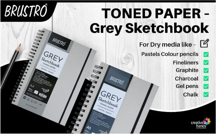 Brustro%20Toned%20Paper%20Grey%20Sketchbook%20Wiro%20Bound,%20Size%206"%20x%206"%20120GSM-%20120%20Pages%20-%20Image%203