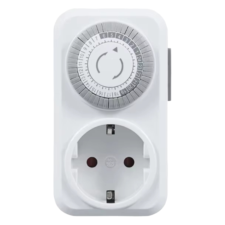 Timing Socket 24-Hours Cycle Switch Mechanical Timer Automatic Shutdown ...