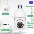 High Quality PTZ Bulb System 360 Degree IP Camera V380 HD WiFi Robotic Wireless Mini CC Camera IP Webcam , Security Camera. 