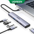 【Funny Bunny Toy Store】UGREEN Revodok 5-in-1 type-C Hub with 4K 100W PD, 3 USB-A Data Ports, USB C Hub Adapter for MacBook Pro/Air, iPad Pro, iMac, XPS, Thinkpad, Galaxy.