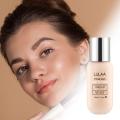 LULAA Liquid Foundation Waterproof Breathable Full Coverage Makeup Concealer Korea Base Makeup Foundation Women Cosmetic. 