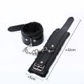QFast PU Leather Romantic Handc-uffs Fun Staff For Couples Leather Wrist Bracelet Fashion Bracelet. 