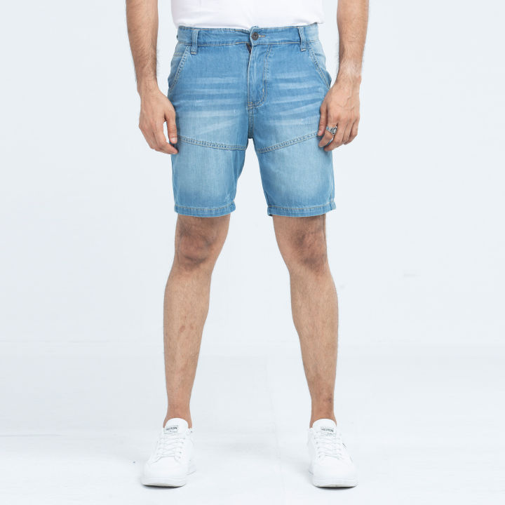 Masculine Comfort Denim Shorts Light blue