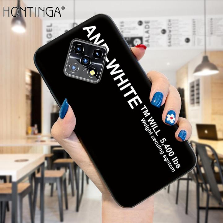 Hontinga for Infinix Zero 8i Case Simple Generous Clean Color Girls Boys Cases Shockproof Soft Silicone TPU Phone Cover