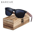 BARCUR Black Walnut Wood Sunglasses for Man Polarized High Quality Sqare Sun Glasses Men UV400 Eyewear Accessory Original Box Girlymax Store. 