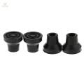 4 Pcs Anti Skid Tip Rubber Crutch Tips Grain Stick Pad Black. 