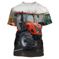 Men T-shirt 3D print tractor hip-hop men/women funny anime kids car top streetwear T shirt Harajuku shirts short sleeve. 