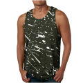 Human 3D Geometric Print Bodybuilding Gym Vest Oversized Sleeveless Tshirt Fitness Clothing Sportwear Muscle Tank Tops.