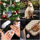 Acrylic Keychain Blank Set, Transparent Round Acrylic Blank Bulk (5 Inches), Suitable for Vinyl Resin Craft Project DIY. 