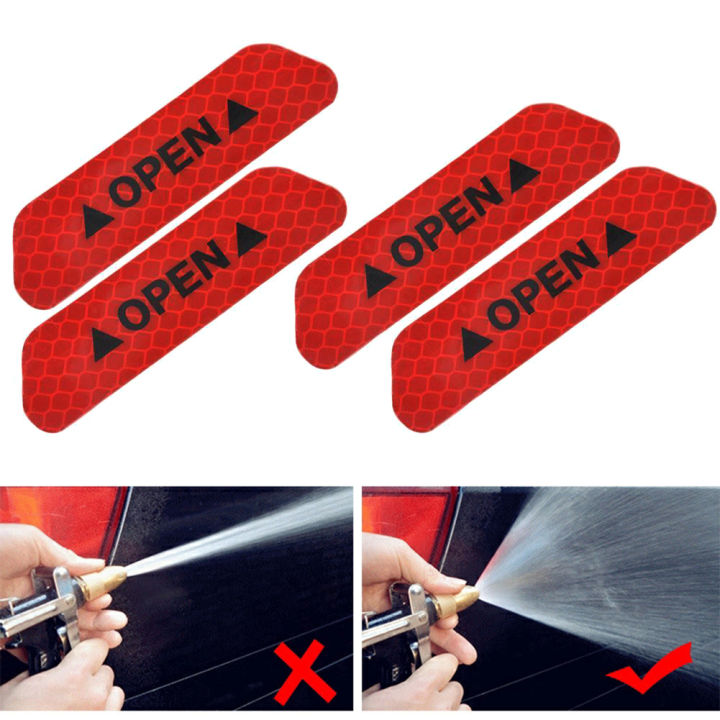 4Pcs%20Adhesive%20Car%20Door%20Open%20Reflective%20Sticker%20Tape%20Safety%20Warning%20Mark%20Decal%20-%20Image%204