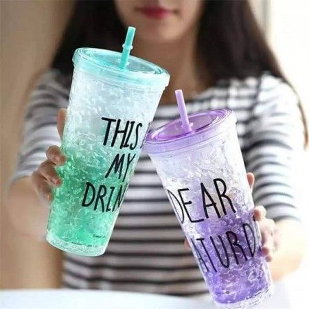 Summer Water & Juice Pots Ice Straw Cup for Fruit Juice