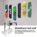 Skateboard Hanger 6PCS Wall Mount Deck Rack for Skateboards Deck Display and Storage.