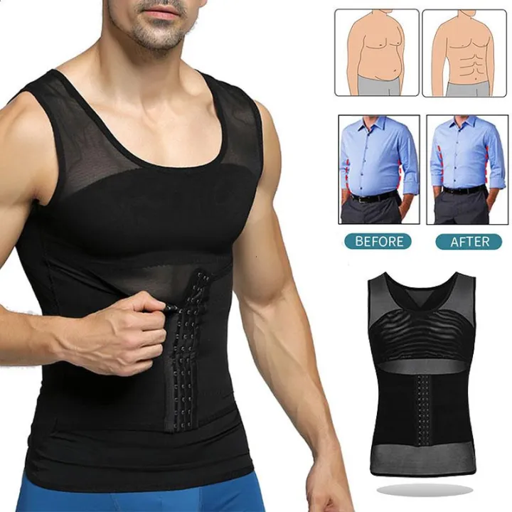 Men%20Shapewear%20Hook%20Eye%20Closure%20Adjustable%20Tummy%20Control%20Vest%20Waist%20Trainer%20Slimming%20Abdomen%20Tank%20Top%20Breathable%20Mesh%20Body%20Shaper%20-%20Image%205