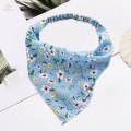 Women Bandana Elastic Soft Boho Hair Band Printed Hair Scarf Gifts Blue. 