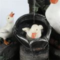 【Quality】 Resin Family Patio Fountain Garden Decoration, Animal Garden Statue Outdoor Garden Design,A. 