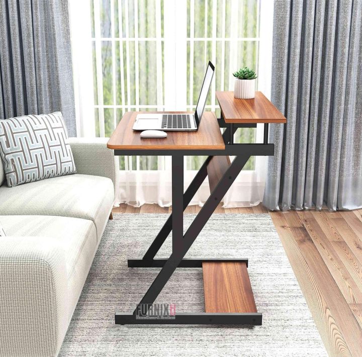 Space-Smart Computer Table with Monitor Stand – Compact Workstation for Home & Office