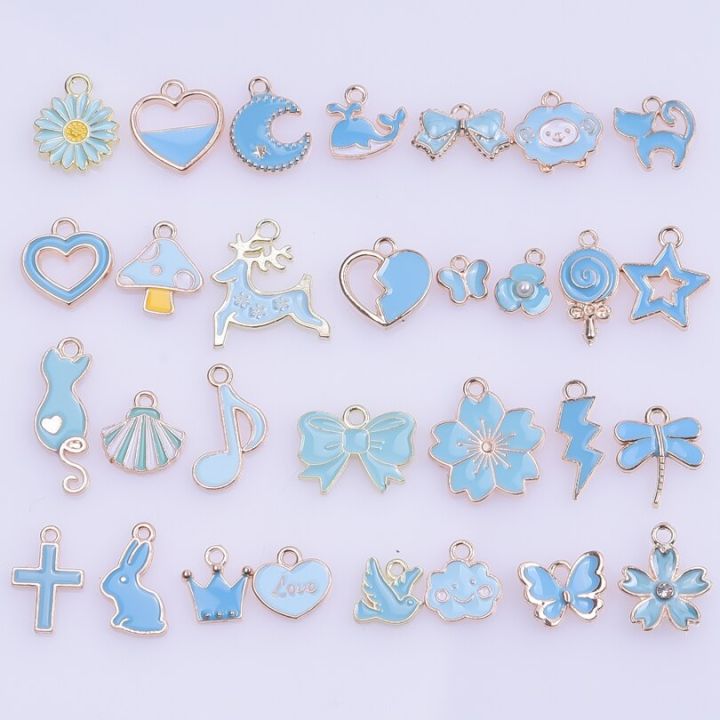 30pcs/Lot%20Multistyle%20Drop%20Oil%20Colorful%20Enamel%20Charms%20For%20Jewelry%20Making%20Pendants%20KC%20Gold%20Color%20Metal%20Heart%20Butterfly%20Accessories%20-%20Image%206