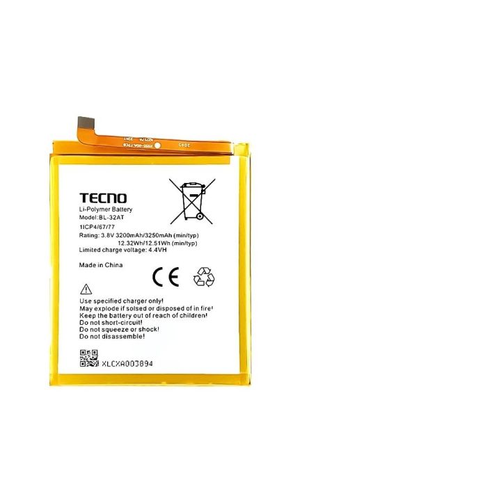 TECNO Camon CX & C10 & CX 1 Mobile Phone Battery BL-32AT 3200mah