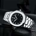 【NShisasN】2023 Originate Luxury Watch Business Waterproof Male Clock Luminous Date Stainless Steel Square Quartz Men Watch reloj hombre. 