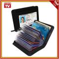 Universal Lock Wallet Secure RFID Blocking Credit Card Purse / Dompet Kartu Kredit Anti RFID - Black.