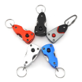 Multi-functional Keychain Outdoor 6-in-1 Folding Mini Screwdriver Stainless Steel Tool with LED Keychain.