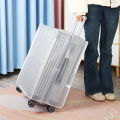 Customized 20 inch 30 inch suitcase protective sleeve with edging EVA transparent thickened waterproof and wear-resistant trolley case dust cover. 