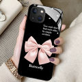 For Poco M6 X4 Pro 5G Back Cover Case glass Fashion Butterfly flower Shockproof Camera Lens Protector Phone Cases. 