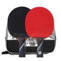 Professional 6-stars 7 layers Wood Table Tennis Bat Racket Long Short Handle Ping Pong Racket Pimples In For Beginner Training.