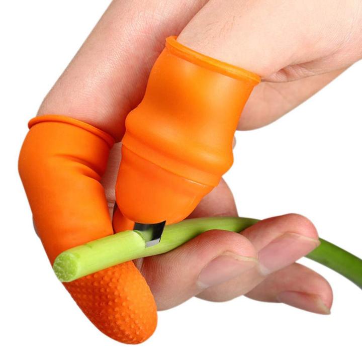 YARNOW%204Pcs%20Gardening%20Thumb%20Cutter%20Knives%20for%20Gardeners%20Thumb%20Pruner%20Silicone%20Finger%20Knife%20Picking%20Knife%20Trim%20Vegetable%20Gardening%20Tools%20Farm%20Supplies%20Style%201%20-%20Image%207