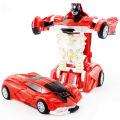 【Solitary waves】One-key Automatic Transform Robot Car Model Toy for Boys Children Plastic Funny Action Figures Deformation Vehicles Car Kid. 