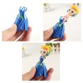 6pcs/set Disney Princess Magic Clip Doll QPosket Snow White Cinderella Ariel Belle Tangled Alice Model Set Toys for Children. 