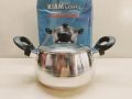 Kiam Classic 16cm Pure Aluminum Belly Shape Saucepan Casserole With Glass Or Aluminum Lid. Aluminium Cookware High Hari Such Pan. Model: Y80..