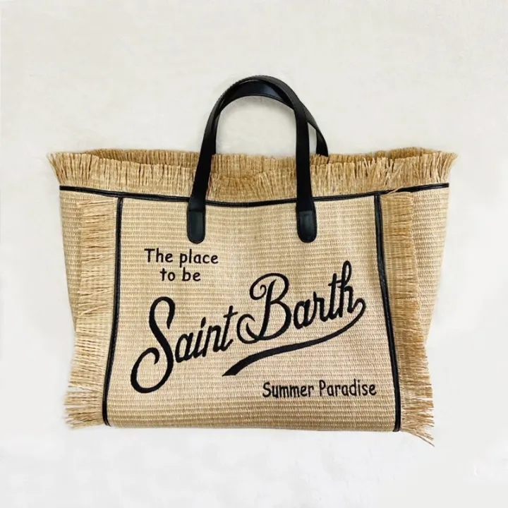Saint%20Barth%20Brand%20Women's%20Bag%202024%20Trend%20Tassel%20Street%20Tote%20Bags%20Embroidered%20Letter%20Straw%20Beach%20Bag%20Casual%20Bolsas%20Large%20Handbag%20-%20Image%205