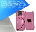Power Bank Case With Circuit Portable Case Input DC 5V 1A Output DC 5V 1A Micro USB Socket Plastic Case Using 18650 Battery. 