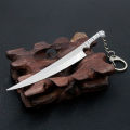 Anime Bleach Kurosaki Ichigo Sword Keychains Hitsugaya Toushirou Katana Weapon Pendant Keyring Jewelry Metal Key Chain Trinket. 