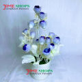 Artificial Small Sunflowers & plant in plastic vases --25 cm - Home Decoration Item. 