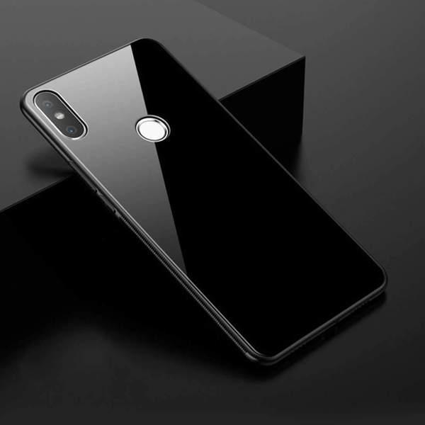 Glass Back Cover for Redmi Note Ai Black