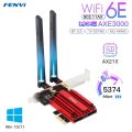 FENVI WiFi AXE 3000 Pro Adapter WiFi 6E AX210 5374Mbps Tri Band 2.4G/5G/6Ghz Bluetooth 5.3 802.11AX. 