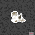 Aesthetic Cats Sticker | Stickeroo. 