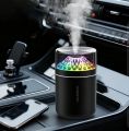 Portable Mini Humidifier with LED Night Light – Quiet USB Ultrasonic Cool Mist Diffuser for Car, Office Desk, and Travel- Ultra-Realistic Crystal Design.