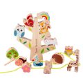 Kids Building Blocks Balance Game Wooden Toys Montessori Stacking Threading Games Early Educational Motor Training Toys.