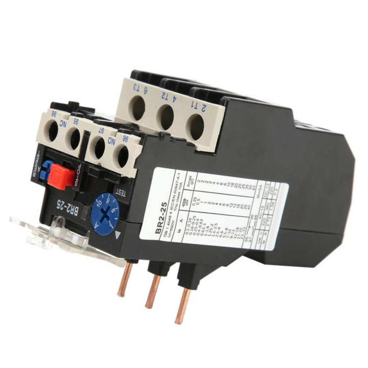 BR2-25 Thermal Overload Relay Rated Current 7A-10A Industrial Use for Home