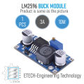 LM2596 DC-DC Buck Converter Step-Down Power Supply Module. 